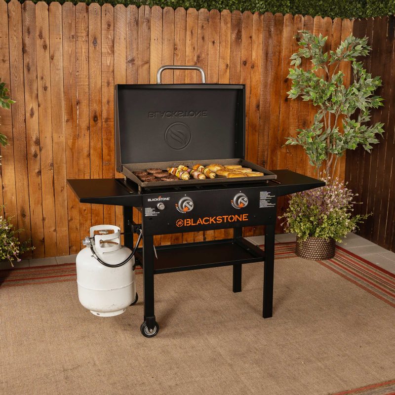 BBQration Klappdeckel Für Blackstone 91,4 Cm Grillplatte – Harte Abdeckung Mit Thermometer, Inkl. Montageset